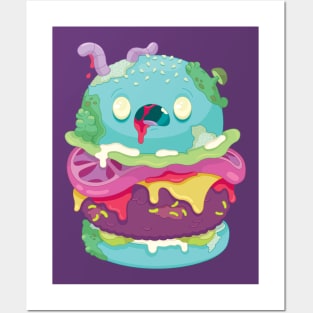 Zombie Burger Posters and Art